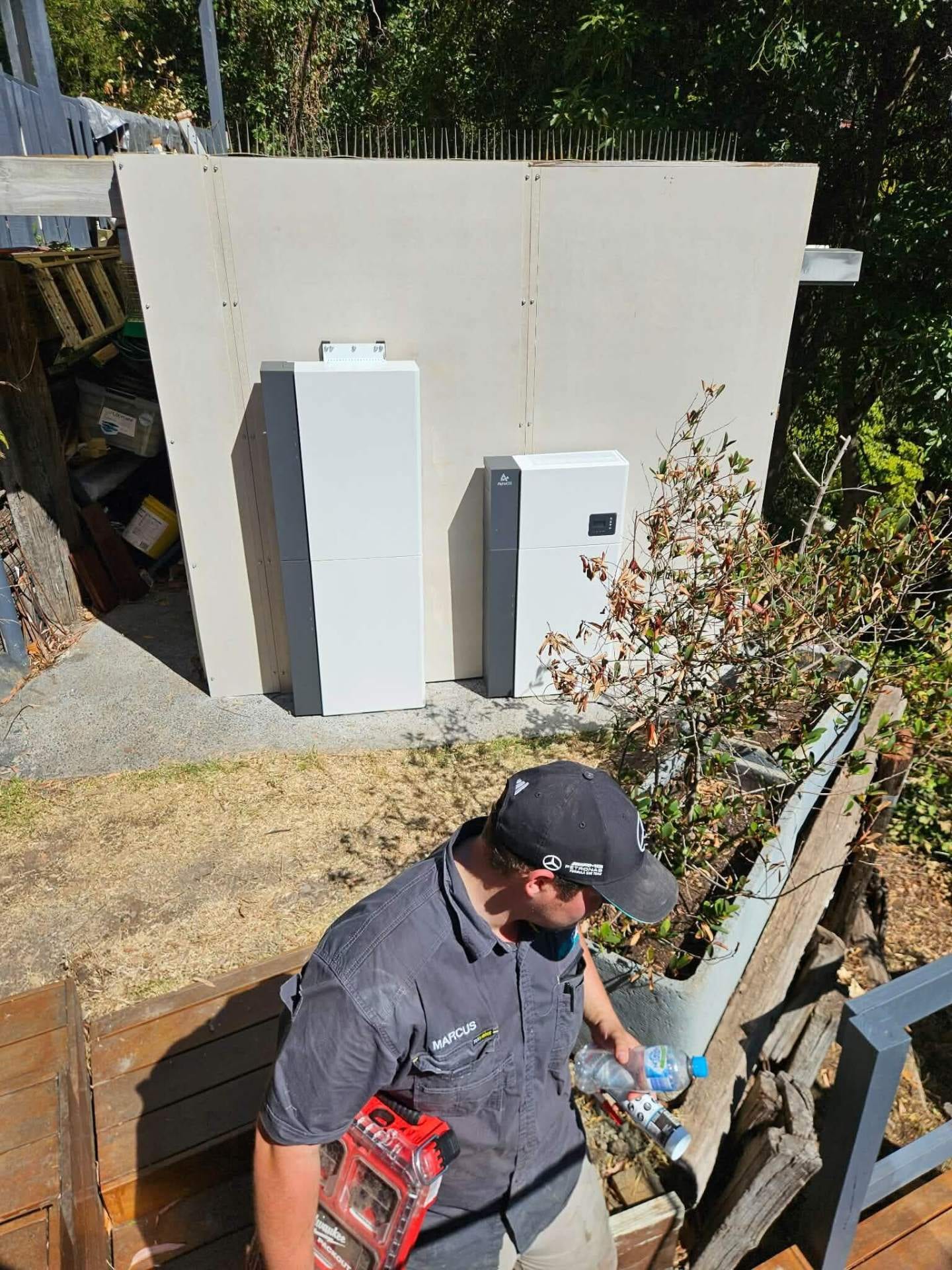 Home battery system installed by Neocore Electrical Contractors, Melbourne